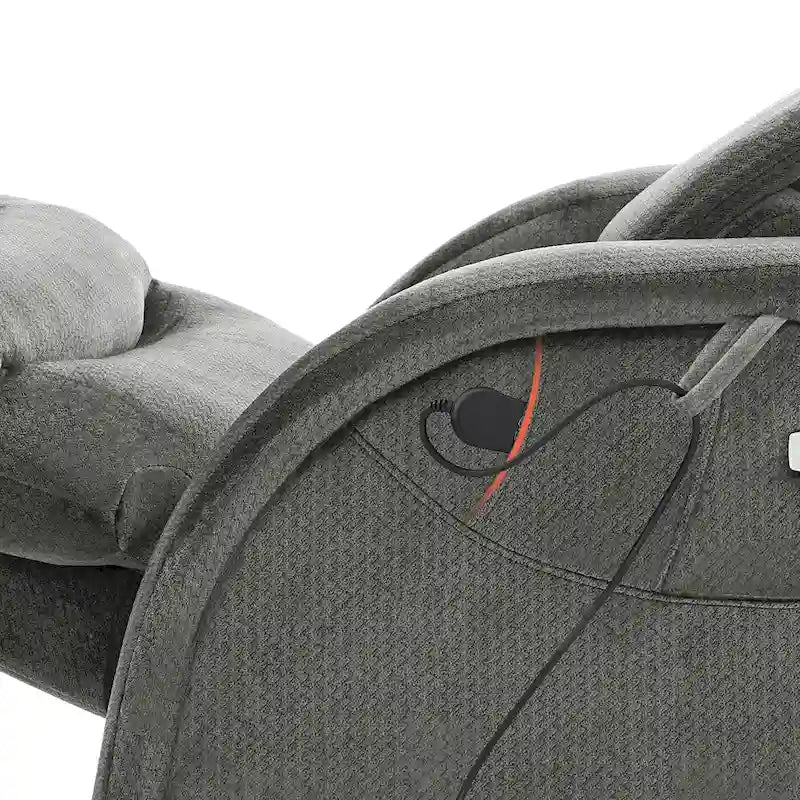 Fauteuil inclinable électrique zéro gravité avec appui-tête réglable pour salon, tissu