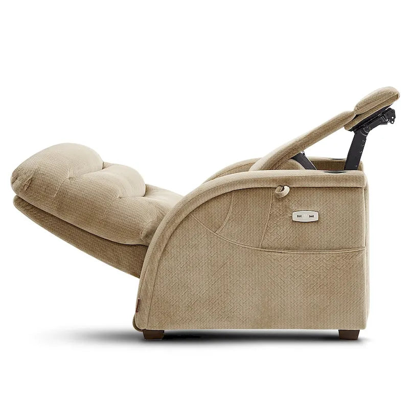 Fauteuil inclinable électrique zéro gravité avec appui-tête réglable pour salon, tissu
