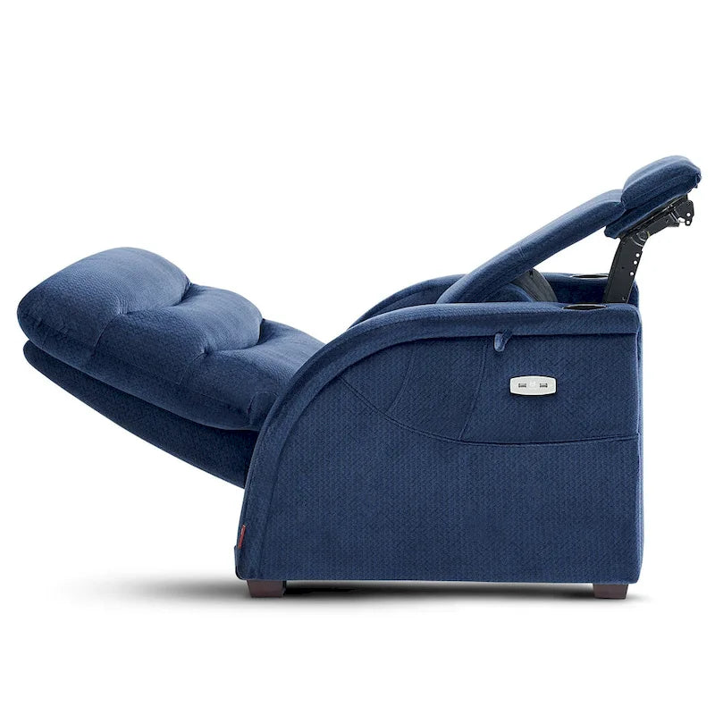 Fauteuil inclinable électrique zéro gravité avec appui-tête réglable pour salon, tissu