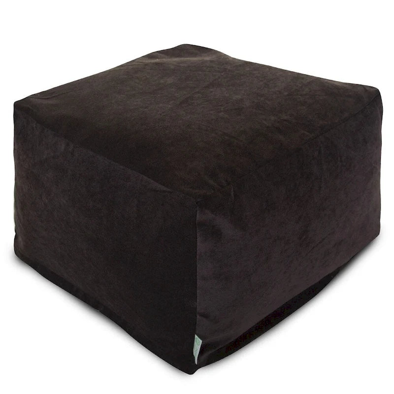 Pouf ottoman d'intérieur en velours
