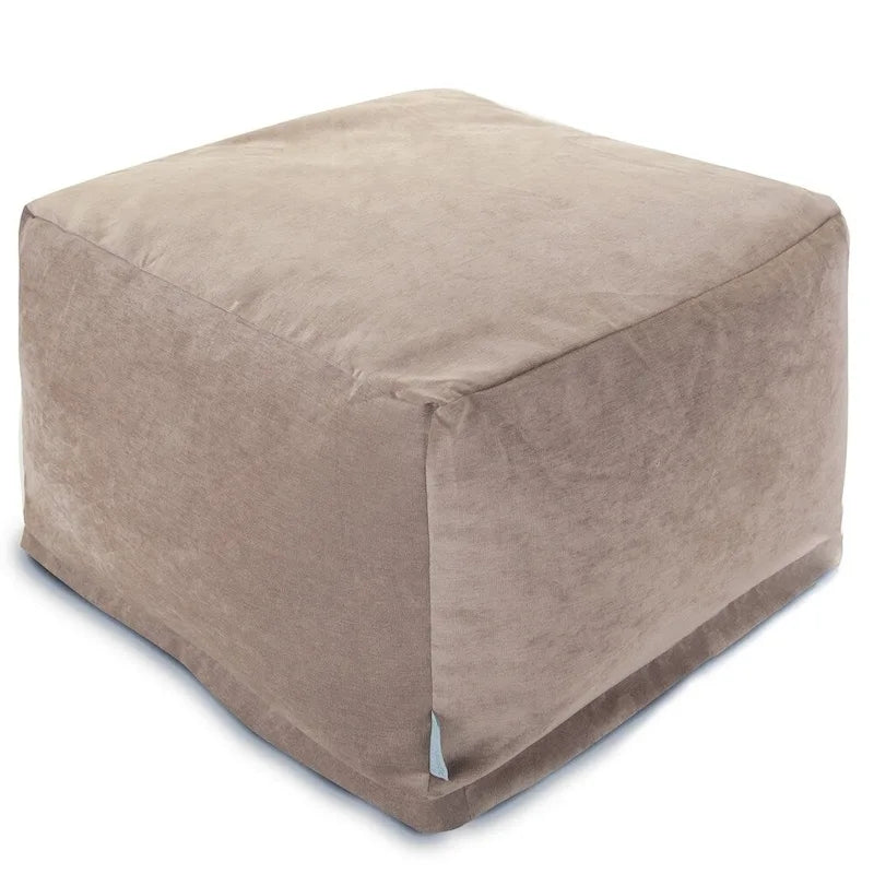 Pouf ottoman d'intérieur en velours