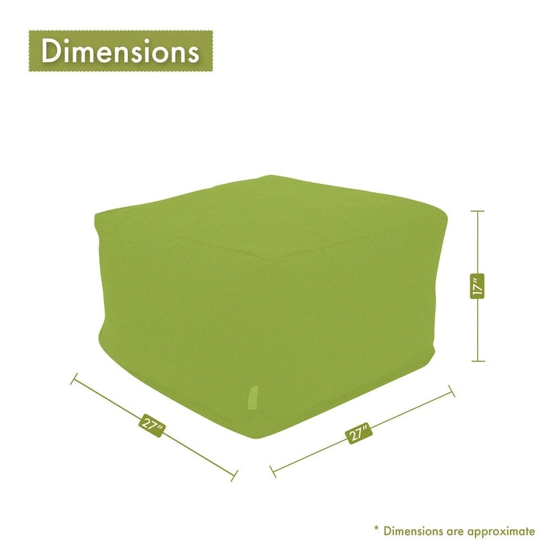 Pouf ottoman d'intérieur en velours