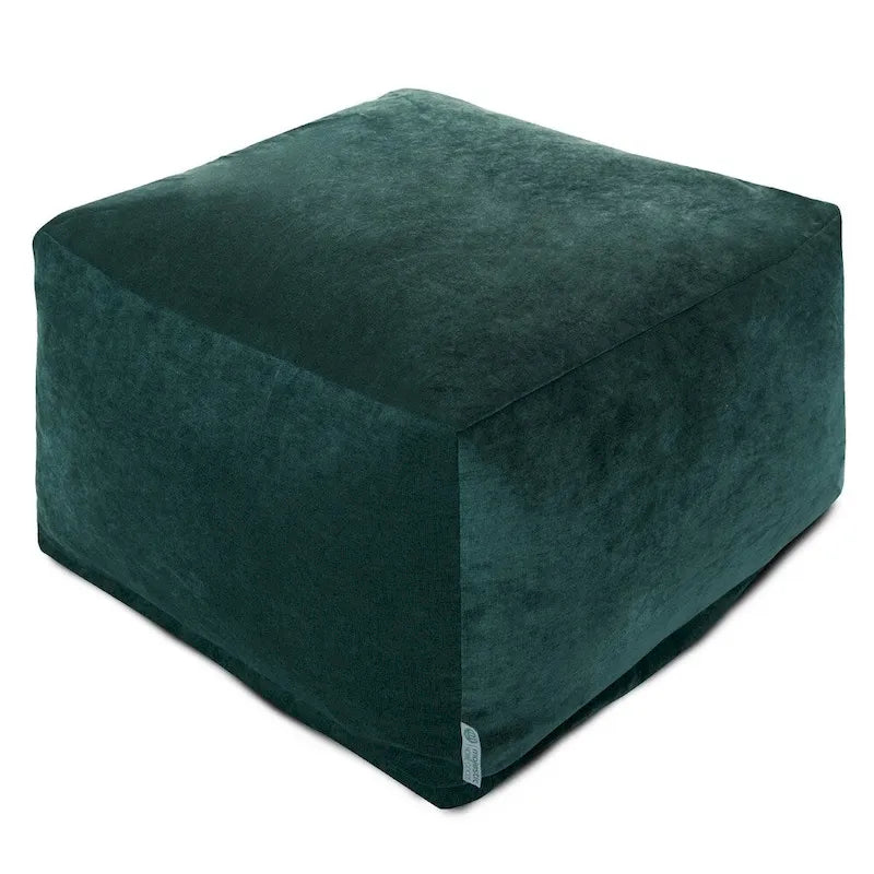 Pouf ottoman d'intérieur en velours