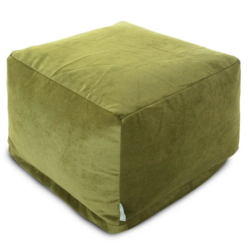 Pouf ottoman d'intérieur en velours