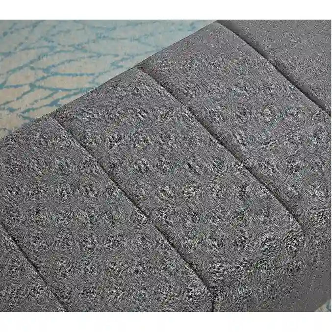 Banc de rangement rectangulaire rembourré, banc de bout de lit de chambre