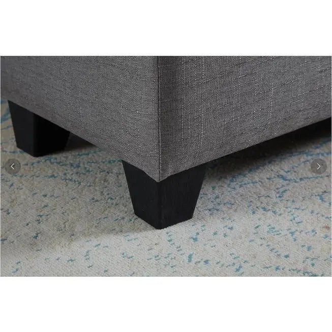 Banc de rangement rectangulaire rembourré, banc de bout de lit de chambre