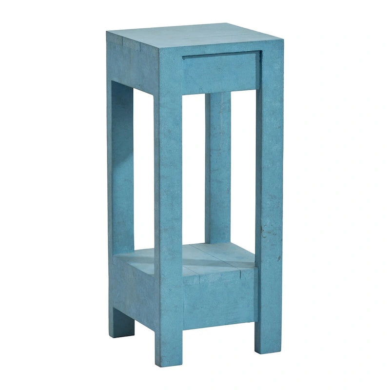 Table d'appoint rustique en bois massif pour canapé - 11 L x 26 H