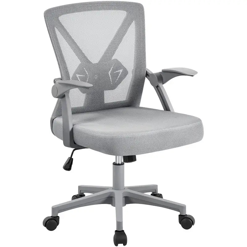 Chaise de bureau en maille avec accoudoirs relevables Chaise de bureau confortable - N/A